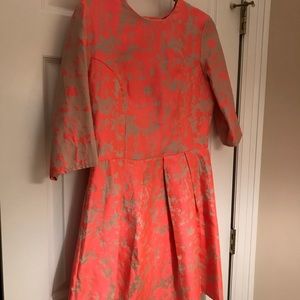 Bright Tangerine cocktail dress
